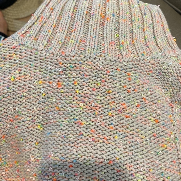 ANTHROPOLOGIE Neon Paint Spot Sleeveless Sweater XS - Picture 3 of 3